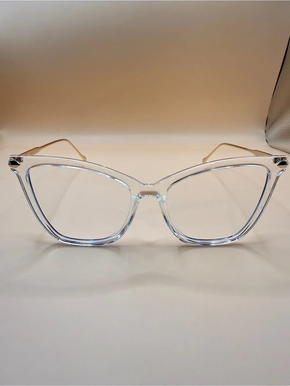 Zeelool Clear Square Frame Glasses, Unknown prescription